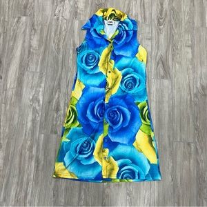 90’s floral print mini dress